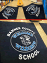 Custom Made ToughTop Logo Mat Banner  County  School  of  Harrisburg  Nebraska  02