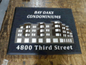 Custom Made ToughTop Logo Mat Bay  Oaks  Condominiums  of  San  Fransisco  California