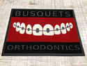 Custom Made ToughTop Logo Mat Busquets Orthodontics of San Juan Puerto Rico