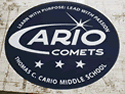 Custom Made ToughTop Logo Mat Cairo  Middle  School  Mount  Pleasant  South  Carolina