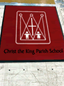 Custom Made ToughTop Logo Mat Christ  the  King  Parish  School  of  Terrytown  Louisiana