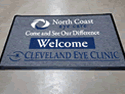 Custom Made ToughTop Logo Mat Cleavland Eye Clinic of Cleavland Ohio