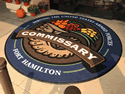 Custom Made ToughTop Logo Mat Commissary of Fort Hamilton New York