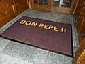 Custom Made ToughTop Logo Mat Don Pepe Steakhouse of Newark New Jersey 02