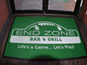 Custom Made ToughTop Logo Mat End Zone Bar and Grill of Plano Texas 05