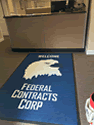 Custom Made ToughTop Logo Mat Federal Contracts Corp of Tampa Florida