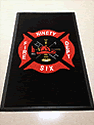 Custom Made ToughTop Logo Mat Fire Department of Ninety Six South Carolina