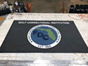 Custom Made ToughTop Logo Mat Florida Department of Corrections Gulf Correctional Facility of Weahitchka Florida