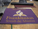 Custom Made ToughTop Logo Mat Franklinton Seventh Day Adventist Church of Franklinton North Carolina