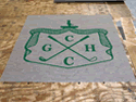 Custom Made ToughTop Logo Mat Golf Club Logo of Connecticut