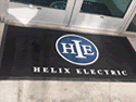 Custom Made ToughTop Logo Mat Helix Electric of Las Vegas Nevada