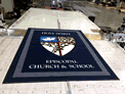 Custom Made ToughTop Logo Mat Holy Spirit Episcopal Church And School of Dripping Springs Texas