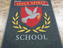 Custom Made ToughTop Logo Mat Holy Spirit School of Pequannock New Jersey