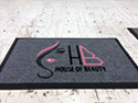 Custom Made ToughTop Logo Mat House of Beauty Salon of Miami Florida