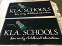 Custom Made ToughTop Logo Mat KLA Early Childhood School of Coconut Creek Florida 01