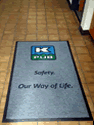 Custom Made ToughTop Logo Mat Kerriville Public Utility Board of Kerriville Texas 01