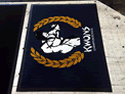 Custom Made ToughTop Logo Mat Kwons Champion School of Centerville Virginia