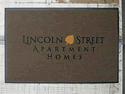 Custom Made ToughTop Logo Mat Lincoln Street Apartment Homes of Verano Wisconsin