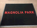 Custom Made ToughTop Logo Mat Magnolia Park Merchant District of Burbank California 01