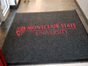 Custom Made ToughTop Logo Mat Montclair State University Schmidt Hall of Montclair New Jersey