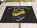 Custom Made ToughTop Logo Mat Mount Zion AME Church of Hemingway South Carolina