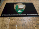 Custom Made ToughTop Logo Mat National Park Service Springfield Armory National Historic Site of Springfield Massachusetts