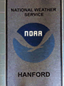 Custom Made ToughTop Logo Mat National Weather Service of Hanford California
