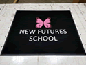 Custom Made ToughTop Logo Mat New Futures School of Albuquerque New Mexico 01