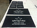 Custom Made ToughTop Logo Mat Parish of Saint Monica of Atlantic City New Jersey