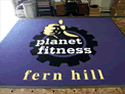 Custom Made ToughTop Logo Mat Planet Fitness of Tacoma Washington