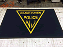 Custom Made ToughTop Logo Mat Police Department of Beach Haven New Jersey