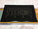 Custom Made ToughTop Logo Mat Professional Vision Care of Ohio