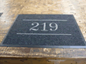 Custom Made ToughTop Logo Mat Residential Building 219 Broadway of New York City