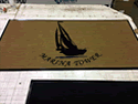 Custom Made ToughTop Logo Mat Residential Building Marina Tower of Palm Beach Florida