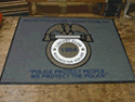 Custom Made ToughTop Logo Mat Rochester Police Locust Club of Monroe County New York