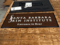 Custom Made ToughTop Logo Mat Santa Barbara Skin Institute of Santa Barbara California