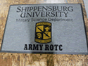 Custom Made ToughTop Logo Mat Shippensburg University Military Science Department of Shippensburg Pennsylvania