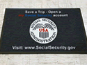 Custom Made ToughTop Logo Mat Social Security Administration of Joliet Illinois