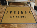 Custom Made ToughTop Logo Mat Springs at Estero Apartments of Estero Florida