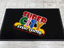 Custom Made ToughTop Logo Mat Super City Event Center of Mission Texas