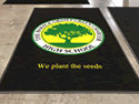 Custom Made ToughTop Logo Mat The Barack Obama Green Charter School of Plainfield New Jersey