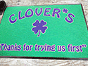 Custom Made ToughTop Logo Mat The Clover Irish Pub of Miami Florida