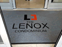 Custom Made ToughTop Logo Mat The Lenox Condominiums of Union City New Jersey 02