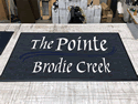 Custom Made ToughTop Logo Mat The Pointe Brodie Creek of Little Rock Arkansas