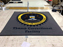 Custom Made ToughTop Logo Mat Thumb Correctional Facility of Lapeer Michigan