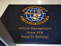 Custom Made ToughTop Logo Mat US Air Force 20th Logistics Readiness Squadron of Shaw AFB South Carolina