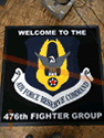 Custom Made ToughTop Logo Mat US Air Force 476th Fighter Group of Moody Air Force Base Georgia