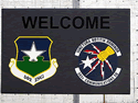 Custom Made ToughTop Logo Mat US Air Force 502nd Communications Squadron of JBSA Texas