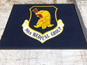 Custom Made ToughTop Logo Mat US Air Force 96th Medical Group of Eglin AFB Florida