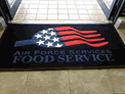 Custom Made ToughTop Logo Mat US Air Force Air Force Food Services of Patrick Airbase Florida 02